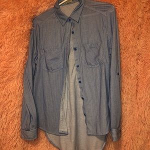 Pinstriped dress shirt